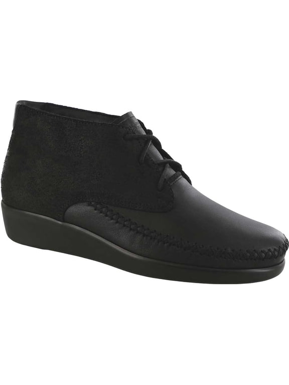 Women's SAS Kich Ankle Boot Licorice Leather 6.5 W