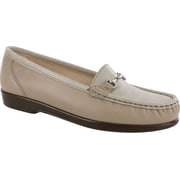 Women's SAS Metro Loafer Taupe/Linen Web Leather 11 M
