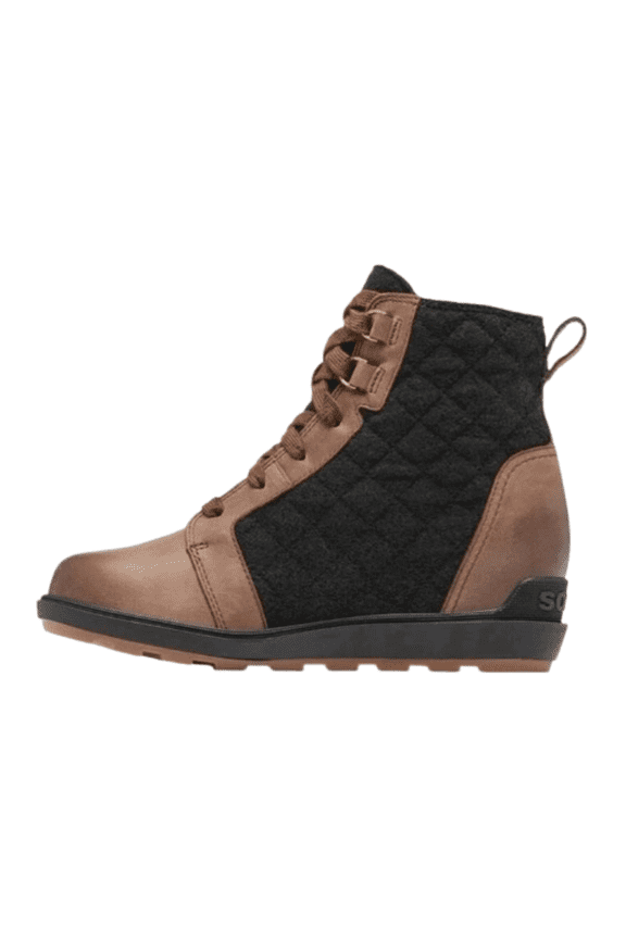 Women's SOREL Evie II NW Lace Boots 6 Tobacco Black