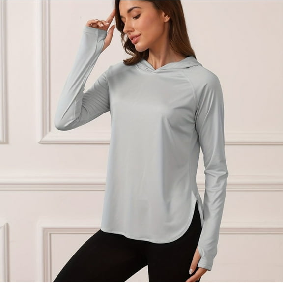 HEEY Women's SPF Shirt UPF 50  Sun Hoodie Long Sleeves Shirts Running Clothing Hiking Fishing Outdoor Lightweight ,available in multiple colors