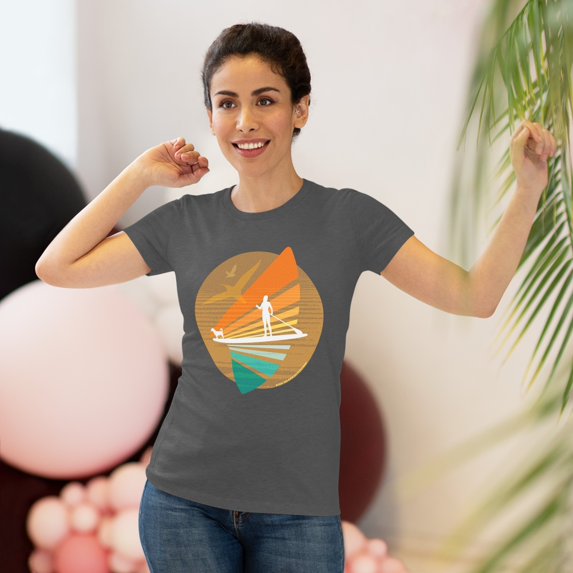 Women's "SUP Sail" Triblend Tee by Bird Island Outfitters