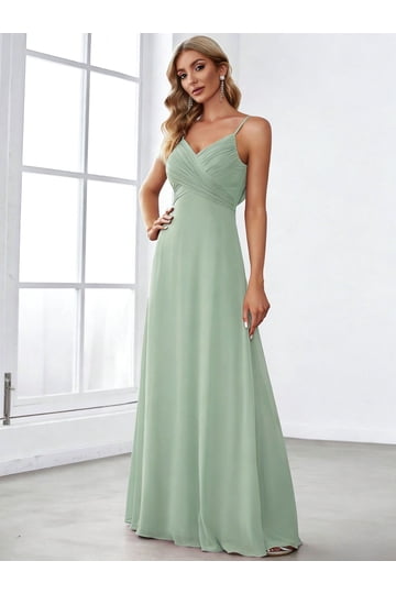 bottle green dress Laurel Sleeveless Maxi Dress in Sage Green main image 0
