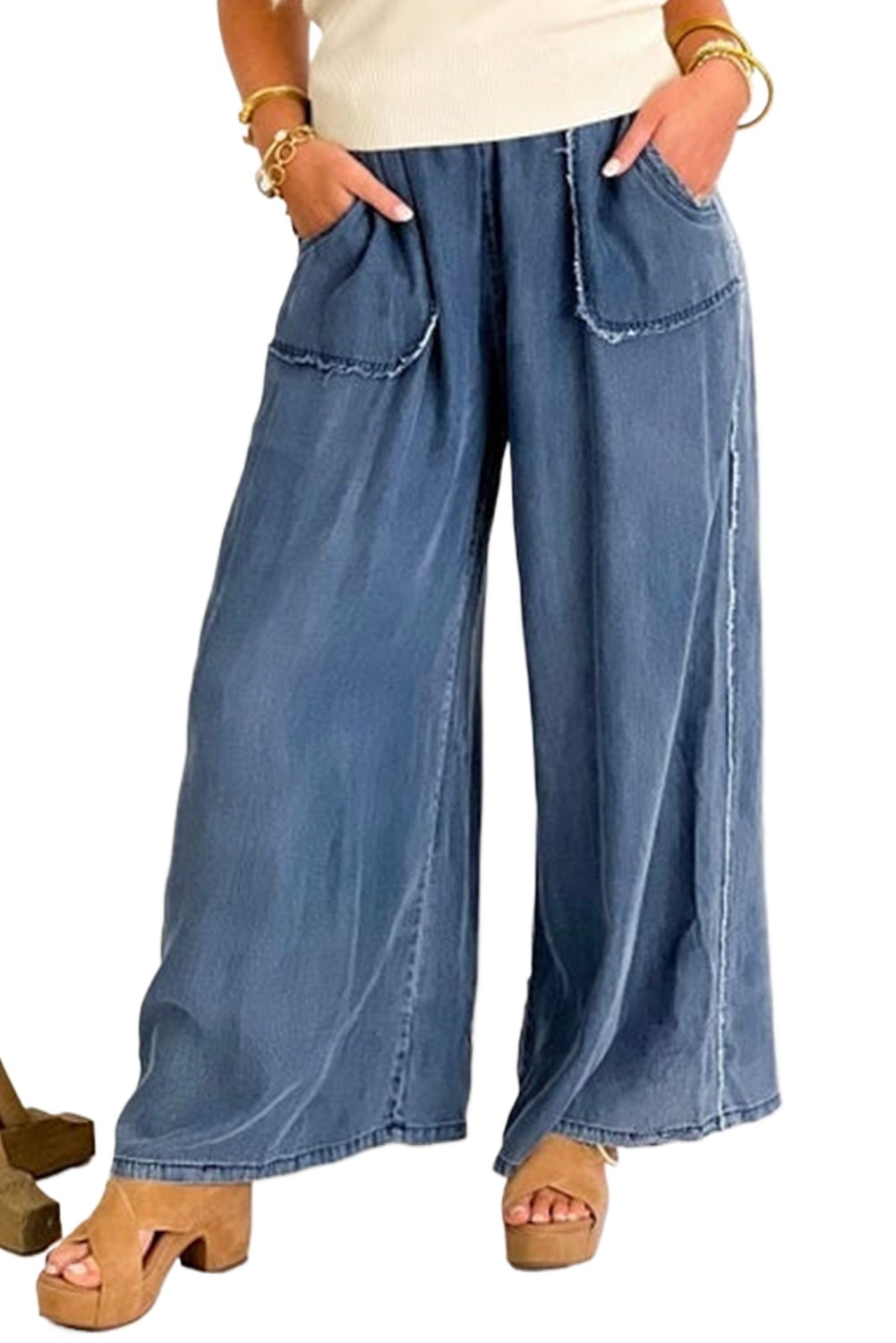 Stylish Trousers: A New Day Women's High-Rise Belted Denim