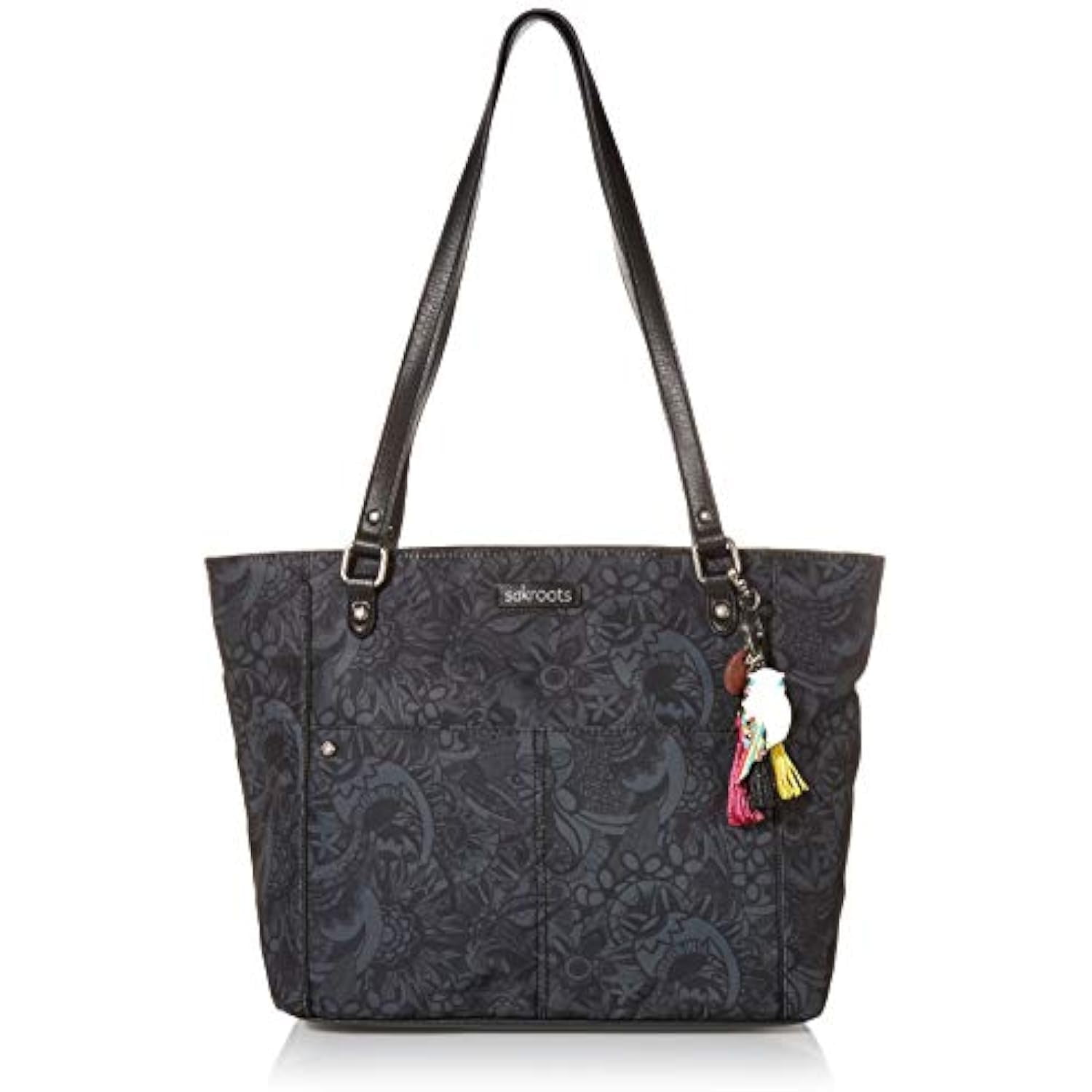 Sakroots Metro Tote Large Women s Purse With Zipper Pocket Handbag Made From Recycled Materials Black Spirit Desert Repreve Walmart