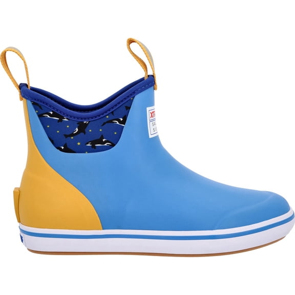 Women's Salmon Sisters Ankle Deck Boot, Blue, Size 10(M)