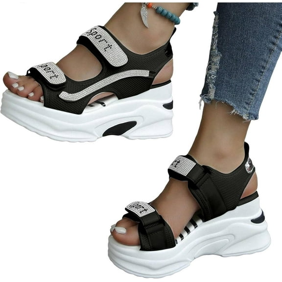 Women's Sandals: Breathable foot arch pad, Open Toe Design for Athletic & Beach Wear, Washable Casual Shoes