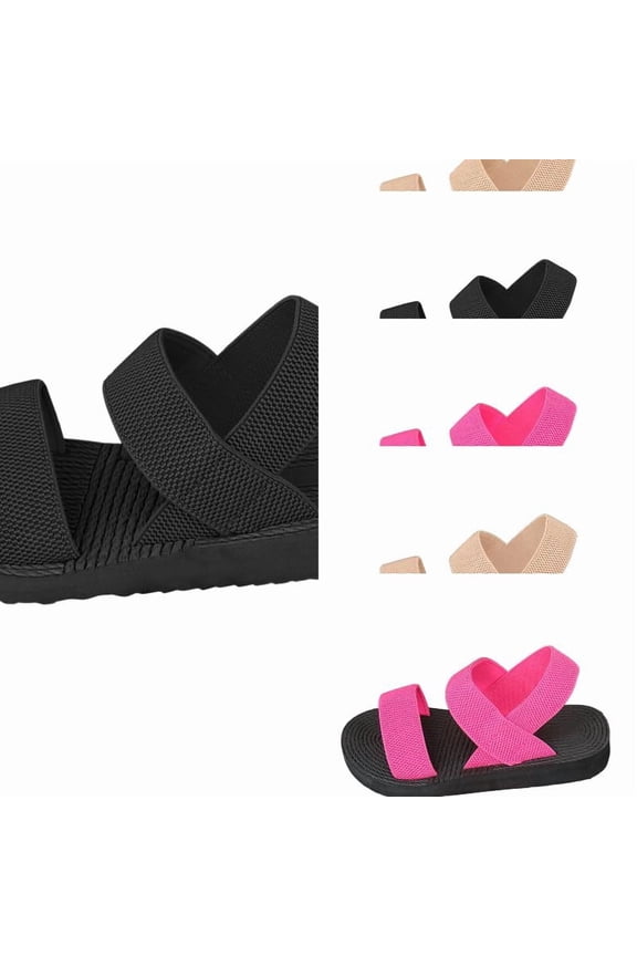 Women's Sandals Comfortable Flat Strappy Summer Sandals for Women Beach Outdoor Walking Gladiator Sandals