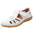 thumbnail image 1 of Women's Sandals Oofos Women's Fashion Casual Hollow Fashionable Summer And Fall Style Fashion Casual Beach Flat Sandals White, 1 of 8