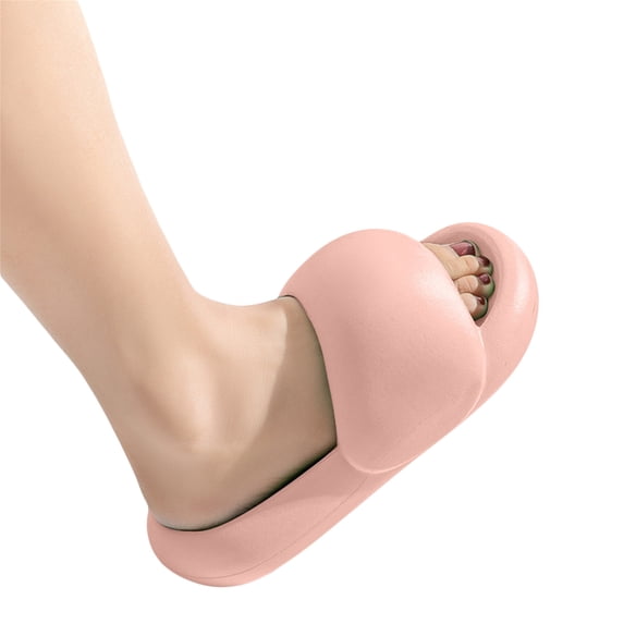 Women's Sandals Simple Solid Color Raised Bread Ergonomic Non-Slip Bottom Summer Slipper Sandals