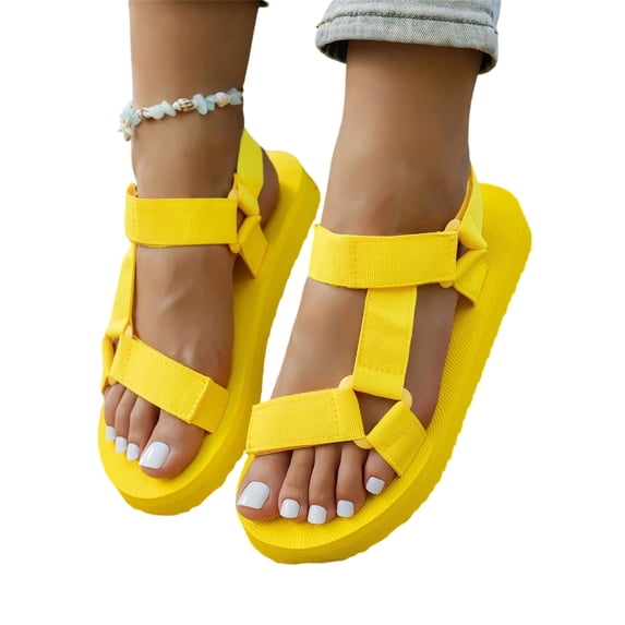 Women's Sandals Summer Comfortable Casual Sport Walking Hiking Sandals Lightweight Soft Breathable Outdoor Shoes, 38