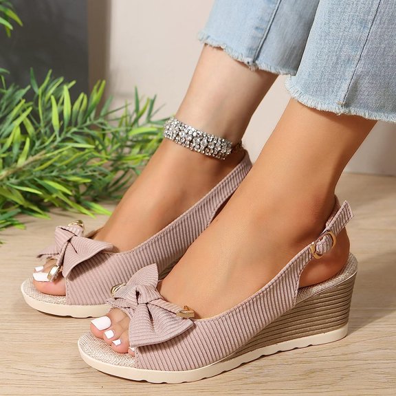 Women's Sandals Walking Slippers with Arch Support Platform Wedge Sandals Comfortable