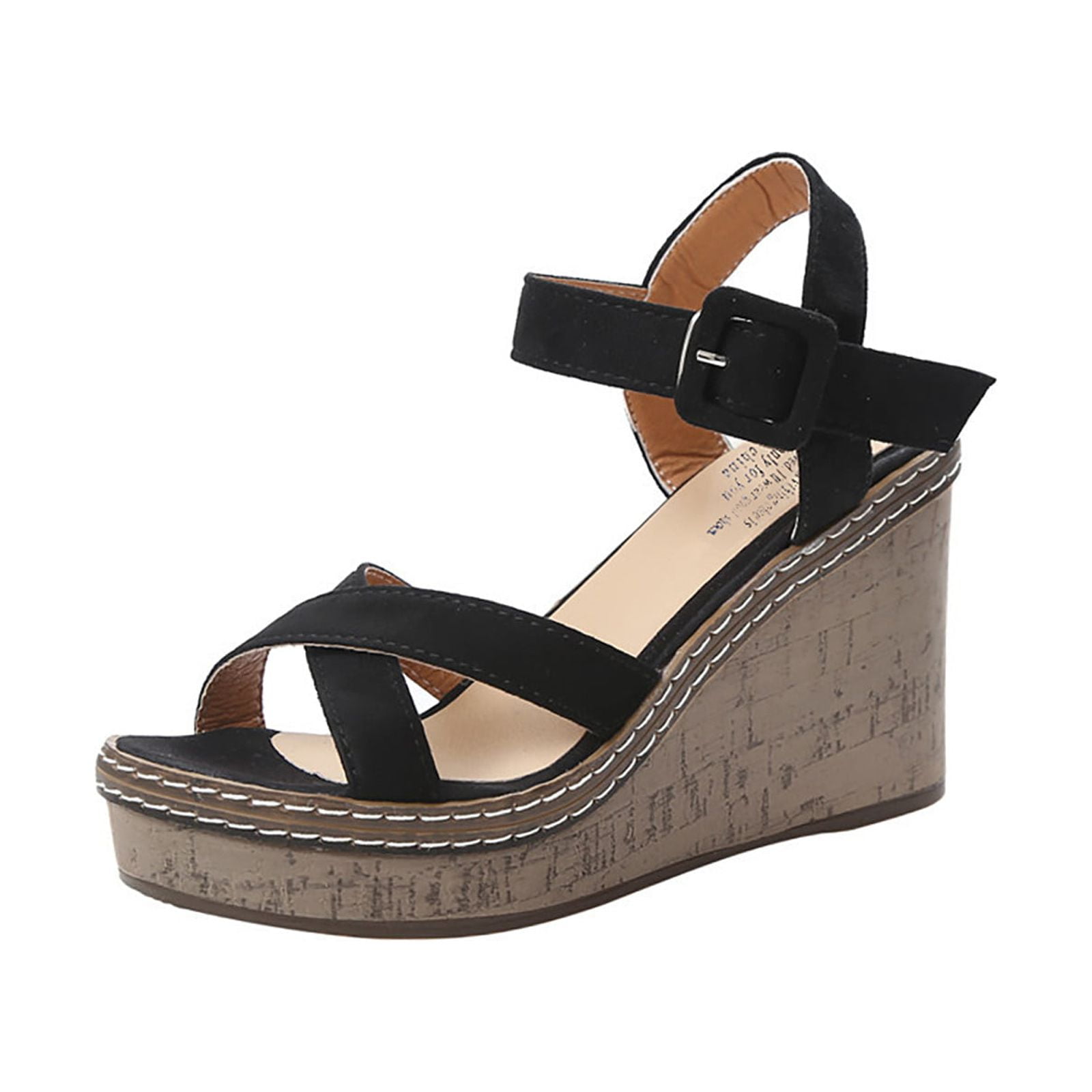 Women's Sandals Women Fish Mouth Platform High Heels Wedge Sandals