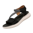 thumbnail image 1 of Women's Sandals with Arch Support Summer Orthopedic Sport Wide Width Sandals Hiking Adjustable Straps Velcro Sandal, 41, 1 of 8