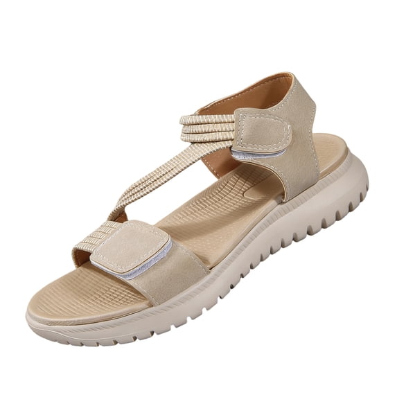 Women's Sandals with Arch Support Summer Orthopedic Sport Wide Width Sandals Hiking Adjustable Straps Velcro Sandal, 41