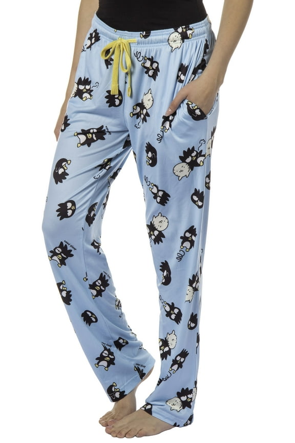 Women's Sanrio Hello Kitty And Friends Badtz Maru And Hana-Maru Adult Pajama Pants