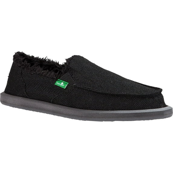 Women's Sanuk Donna Hemp Chill Slip-On Black Hemp 8 M