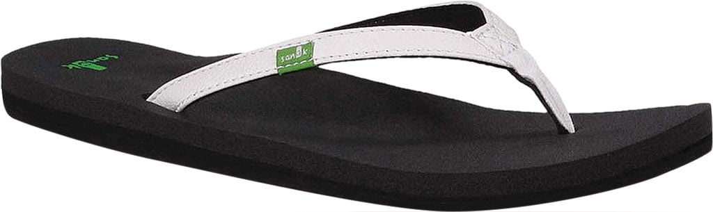 SANUK WOMEN'S YOGA JOY FLIP FLOPWHITE 