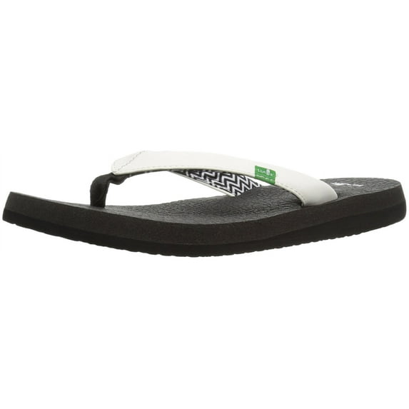 Women's Sanuk Yoga Serenity 4 Thong Sandal White Synthetic 8 M