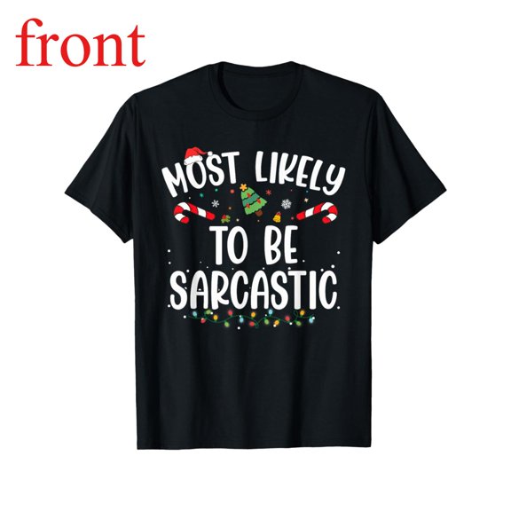 Women's Sarcastic Graphic Comfortable T Shirt Casual Breathable Short Sleeve Round Neck Top Black S-5XL