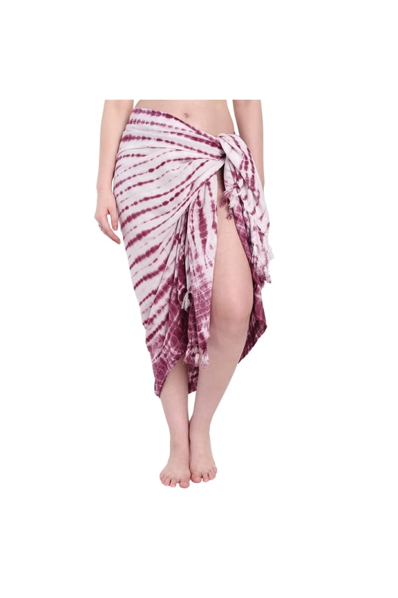 Women’s Sarong Pareo Wrap Skirt – Ombre Tie Dye Swimsuit Cover Up, Rayon Bikini Wrap, Bathing Suit Coverup for Women, Lightweight Beach Coverups, Vacation Swimwear Wrap, 70 x 40 Inches