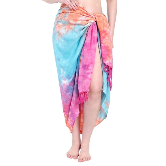Vivanta Women’s Sarong Skirt – Long Pareo Coverup, Bikini Cover Up, Swimsuit Cover Ups, Bathing Suit Coverup, Boho Chic Beachwear Dress, Sheer Sarong for Women, Swimwear Cover Up Skirt