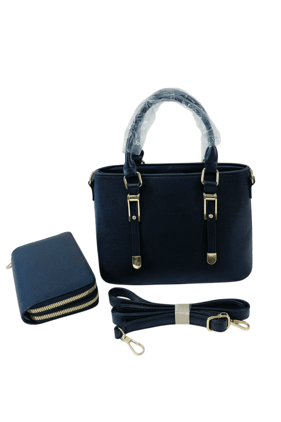 Womens Satchel Handbag with Wallet Set , PU Top Handle Purse with Adjustable Shoulder Strap, Crossbody Tote Bag for Everyday Use