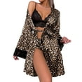 thumbnail image 1 of Women's Satin 2 Piece Robe and Nightgown Set, 1 of 7