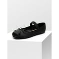 thumbnail image 1 of Women’s Satin Ballerina Bow Knot Ballet Flats With Elastic Strap, 1 of 8