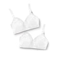thumbnail image 1 of Women's Satin Comfort Wireless Bra 2 Pack, Style MJP196, 1 of 6
