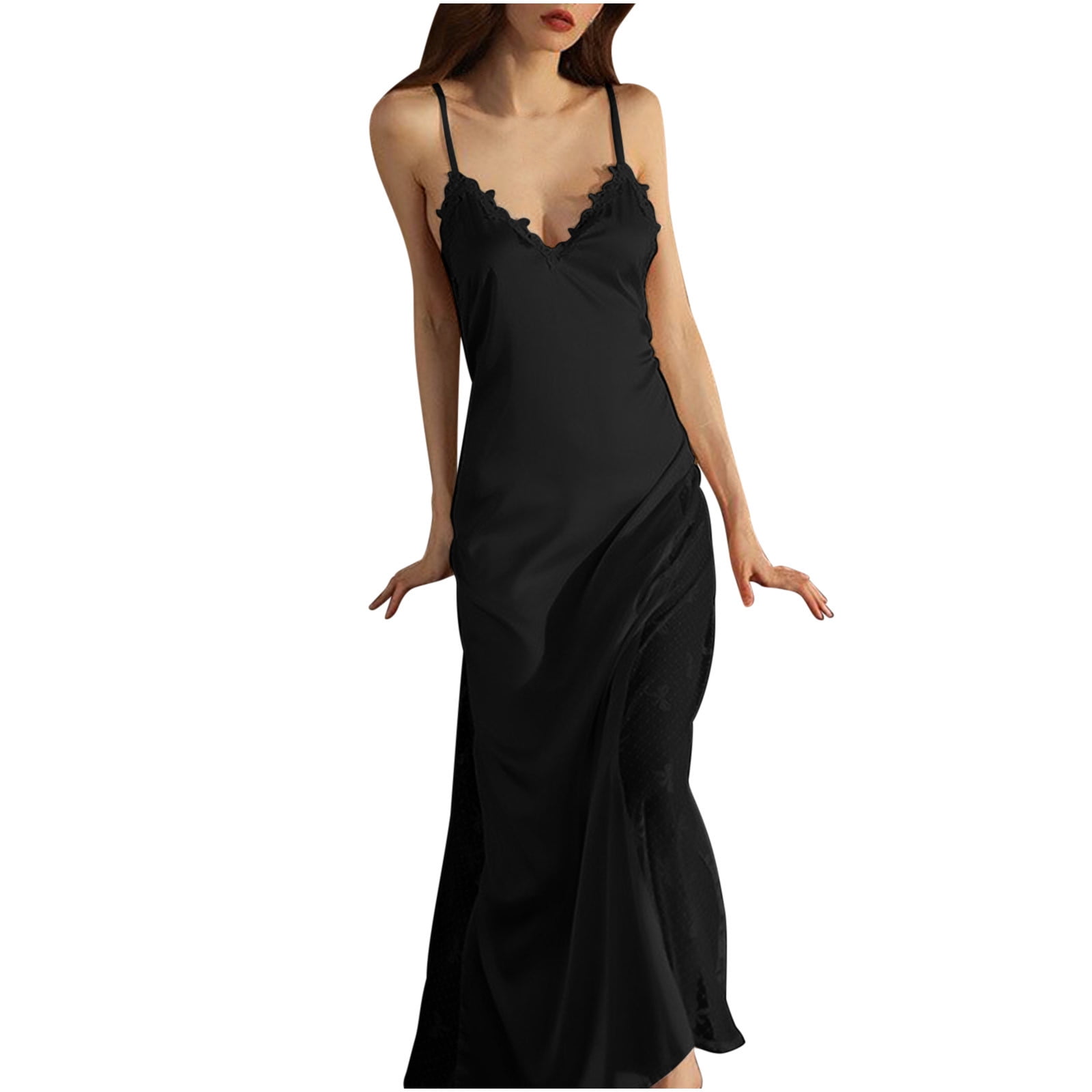 Womens Satin Nightgown Dress Silk Sexy Lace Philippines Ubuy