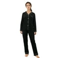 thumbnail image 1 of Women's Satin Pajama Sets Long Sleeve Quick Dry, 1 of 1
