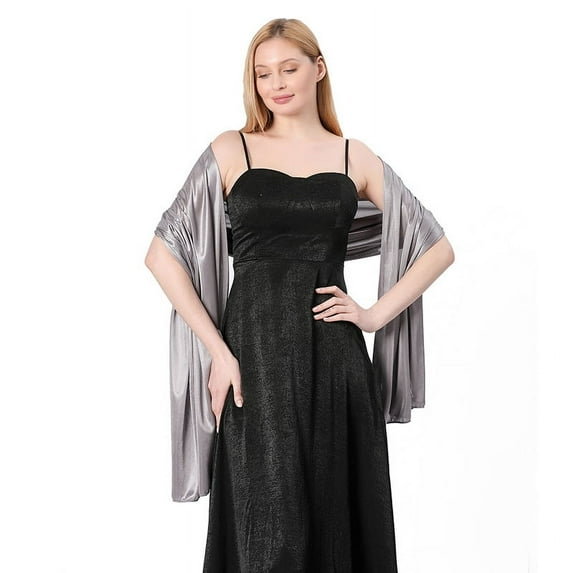 Women’s Satin Silk Shawl and Wrap for Evening Party Dresses Bridal Bridesmaid Wedding Shawl Shoulder Cover Up