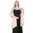 thumbnail image 1 of Women’s Satin Silk Shawl and Wrap for Evening Party Dresses Bridal Bridesmaid Wedding Shawl Shoulder Cover Up, 1 of 1