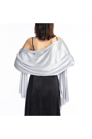 evening wraps and shawls for dresses near me Women's Silky Scarf Shawls and Wraps for Wedding Favors Bride Bridesma main image 1