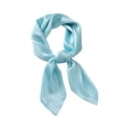 thumbnail image 1 of Women's Satin Square Bandana Scarf Elegant Retro Hair Neck Scarf Handkerchief Sky Blue One Size, 1 of 2