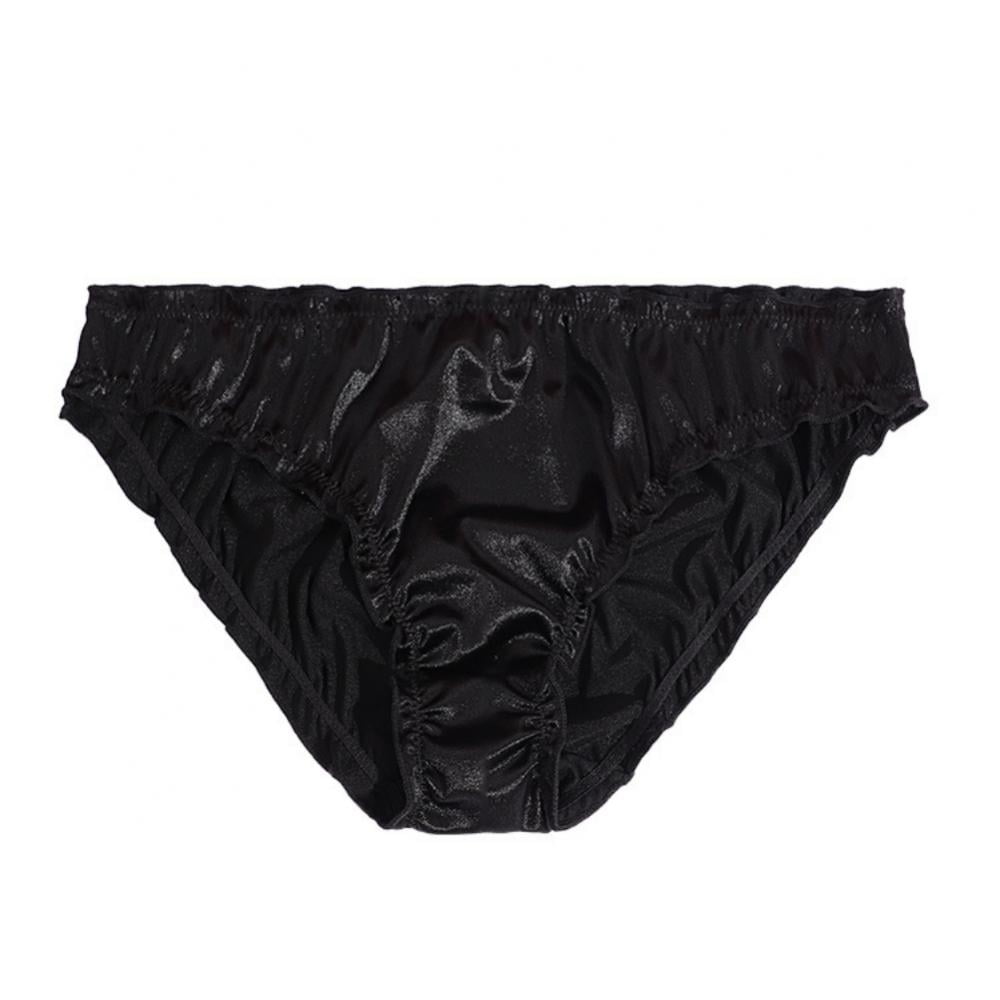 Black 2024 satin panties
