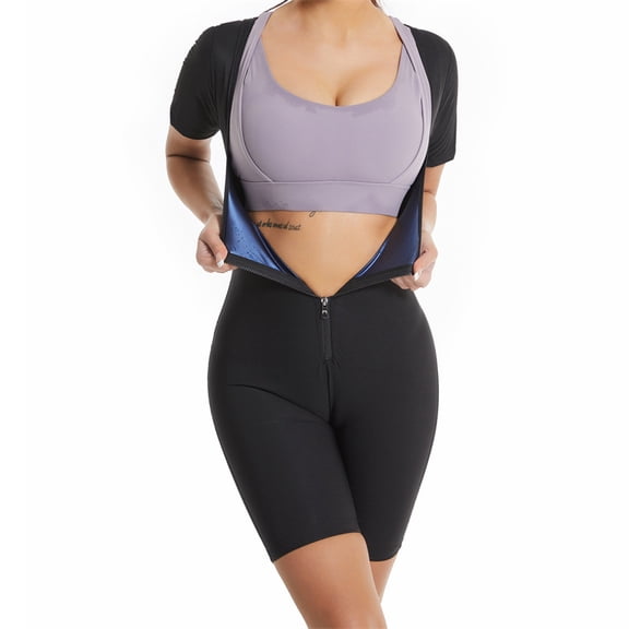 Women’s Sauna Suit Bodysuit, Sauna Suit One Piece Jumpsuit, Sweat Workout Suit for Women