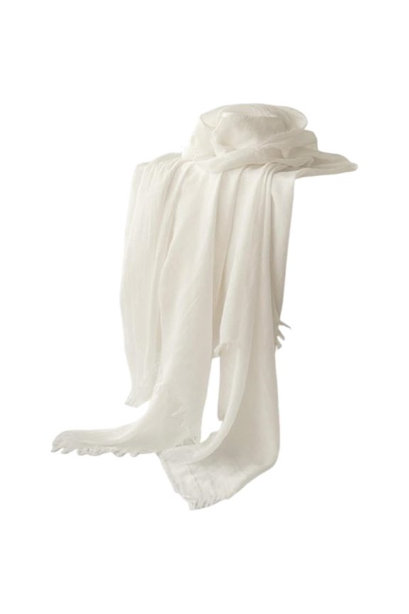 Women's Scarf Shawl Wrap Head Hijab Lightweight, Solid Color Long Shawl Wrap Sun Protection Travel Work Accessory