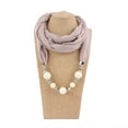 thumbnail image 1 of Women's Scarf Sparkling Beaded Pendant with Soft Polyester Tassel Rhinestone Decorative Jewelry Neck Scarf for All Occasions Daily and Party Wear, 1 of 4