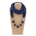 thumbnail image 1 of Women's Scarf Sparkling Beaded Pendant with Soft Polyester Tassel Rhinestone Decorative Jewelry Neck Scarf for All Occasions Daily and Party Wear, 1 of 4