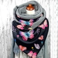 thumbnail image 1 of Women's Scarf Warm Windproof Fashion Printed Double Layer Buckle Winter Wrap Scarf Neck Warm, 1 of 6