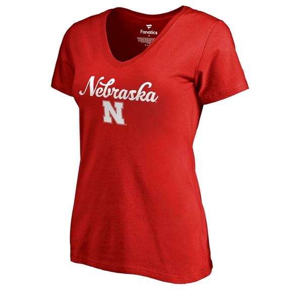 Women's Scarlet Nebraska Huskers Freehand T-Shirt