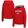 thumbnail image 1 of Women's Scarlet Ohio State Buckeyes Arch & Logo 1 Pullover Hoodie, 1 of 3