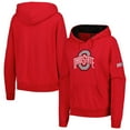 thumbnail image 1 of Women's Scarlet Ohio State Buckeyes Big Logo Pullover Hoodie, 1 of 3