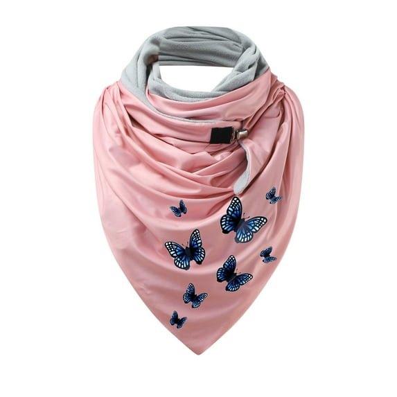 Women's Scarves Fashion Women Printing Button Soft Wrap Casual Warm Scarves Shawls, Women's Accessories Scarf