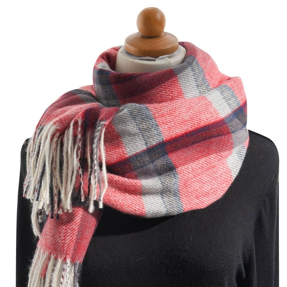 Women's Scarves Women'S Autumn And Winter Colorful Plaid Shawl Thickening Warm Fringe Scarf Scarf, Women's Accessories Scarf