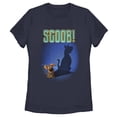 thumbnail image 1 of Women's Scooby Doo Dog Shadow Graphic Tee Navy Blue Medium, 1 of 4