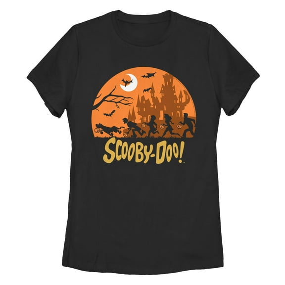 Women's Scooby Doo Moon Silhouette Chase Graphic T-Shirt