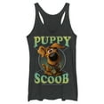 thumbnail image 1 of Women's Scooby Doo Puppy Circle  Racerback Tank Top Black Heather Large, 1 of 3