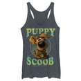 thumbnail image 1 of Women's Scooby Doo Puppy Circle  Racerback Tank Top Navy Blue Heather X Large, 1 of 3